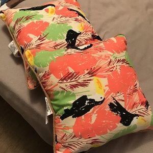 Two 16 x 16 Allen& Roth pillows with pelicans, 100 % polyester